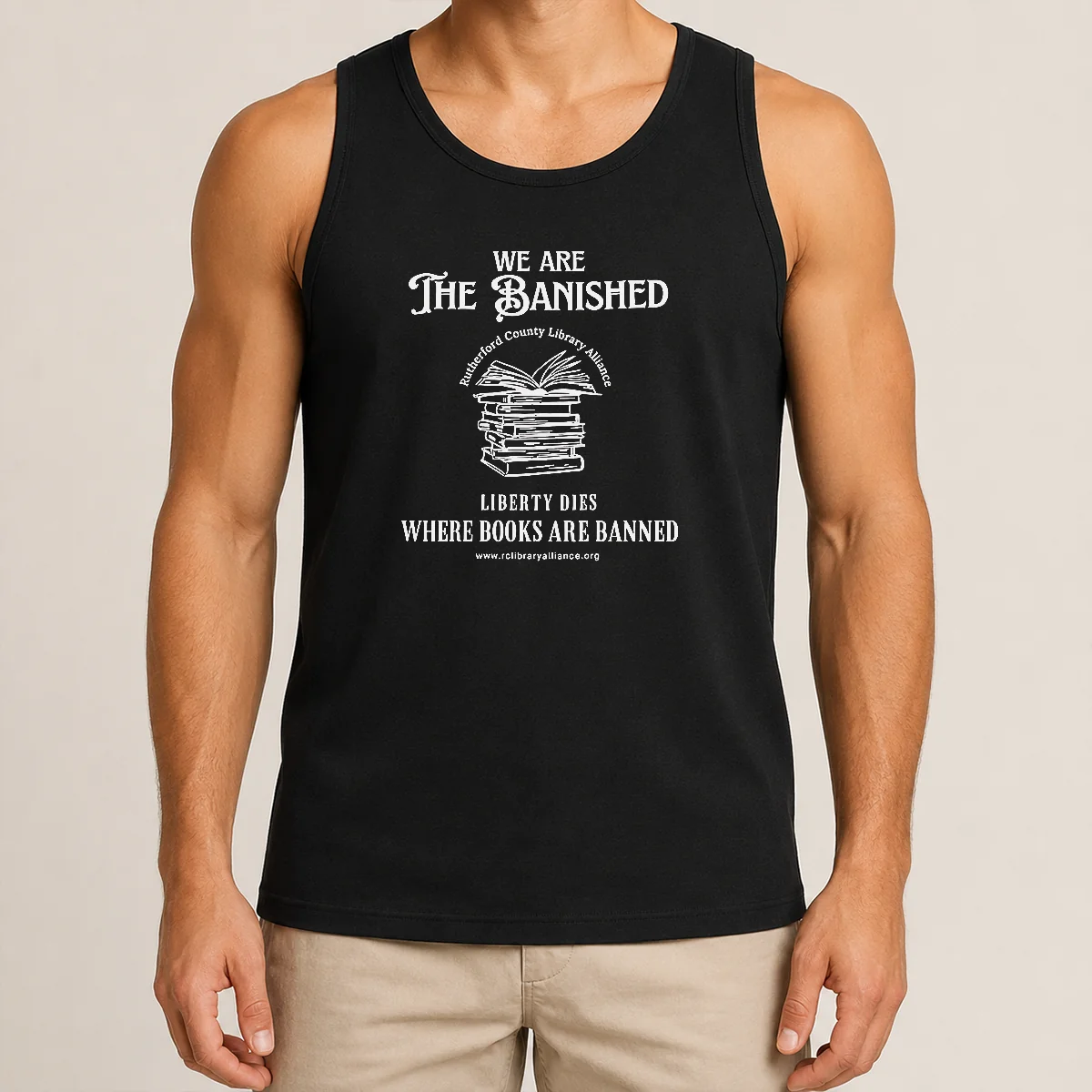 Pretty We Are The Banished Rutherford County Library Alliance Stack Of Books Shirt - Image 3