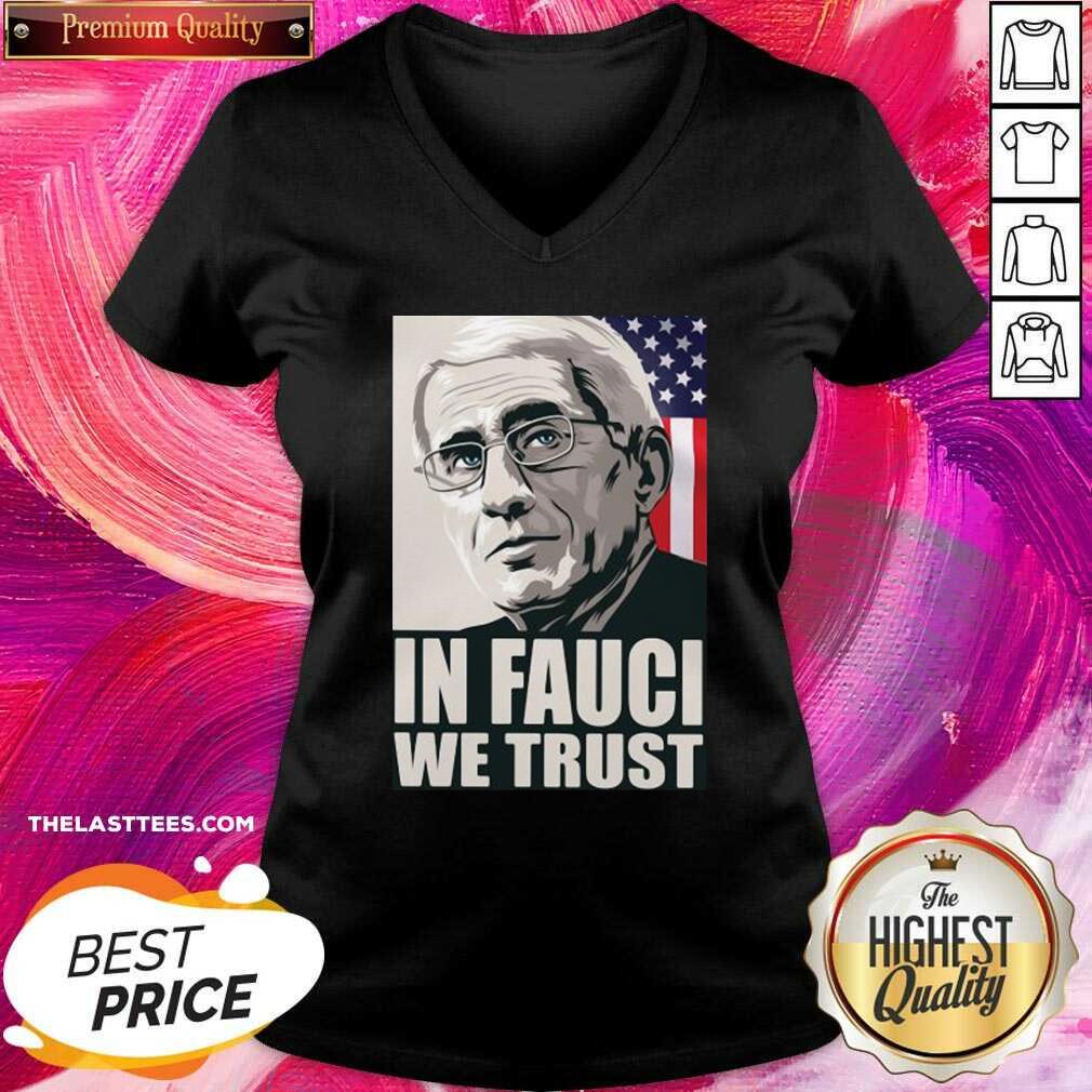 Top In Fauci We Trust American Flag Shirt - Image 4