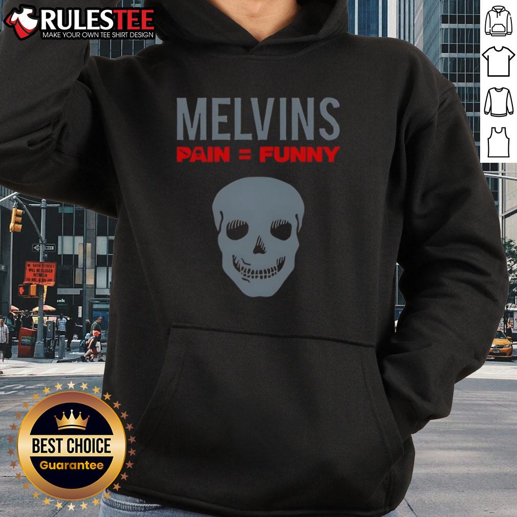 Nice Melvins Pain Funny Skull T-Shirt - Image 2