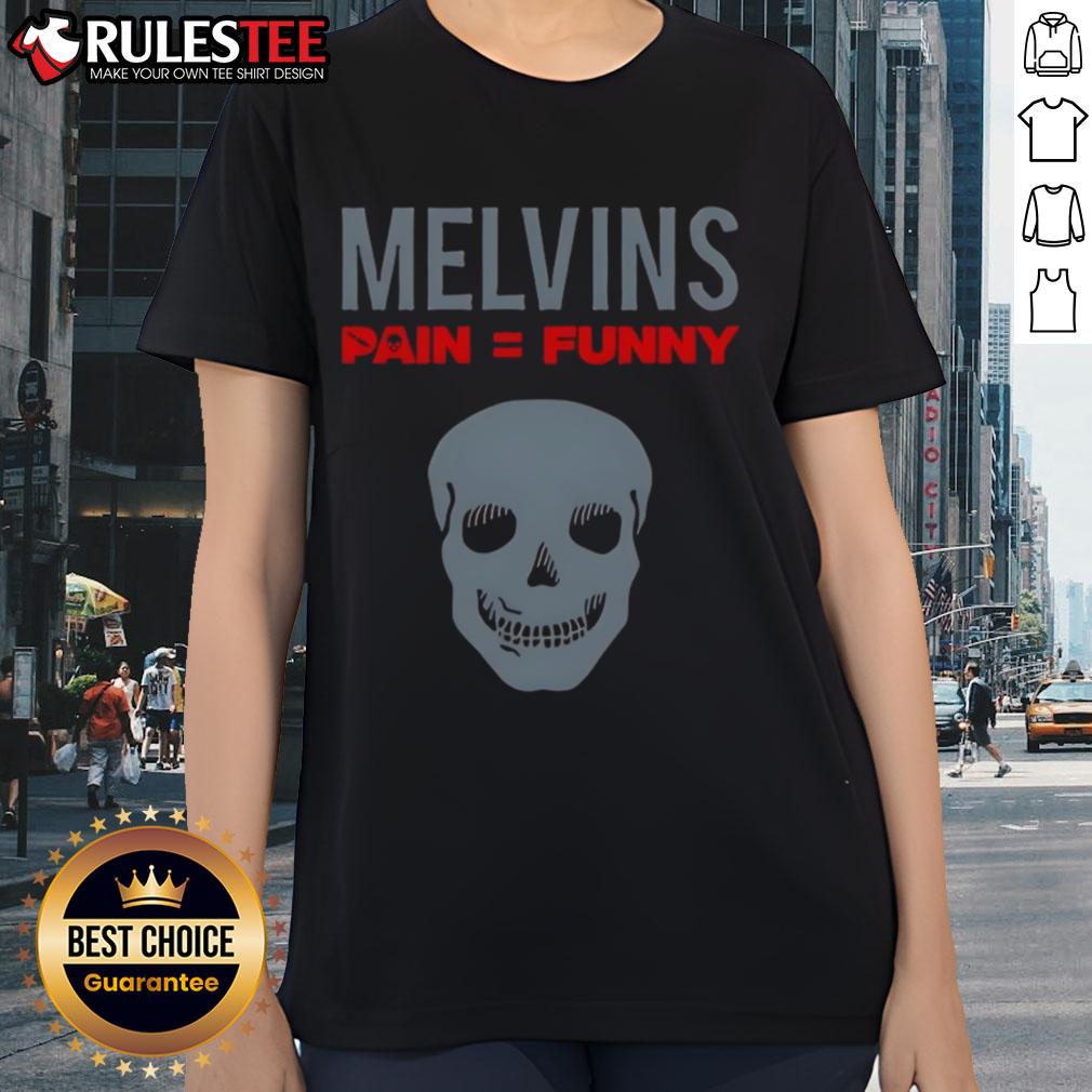 Nice Melvins Pain Funny Skull T-Shirt - Image 3