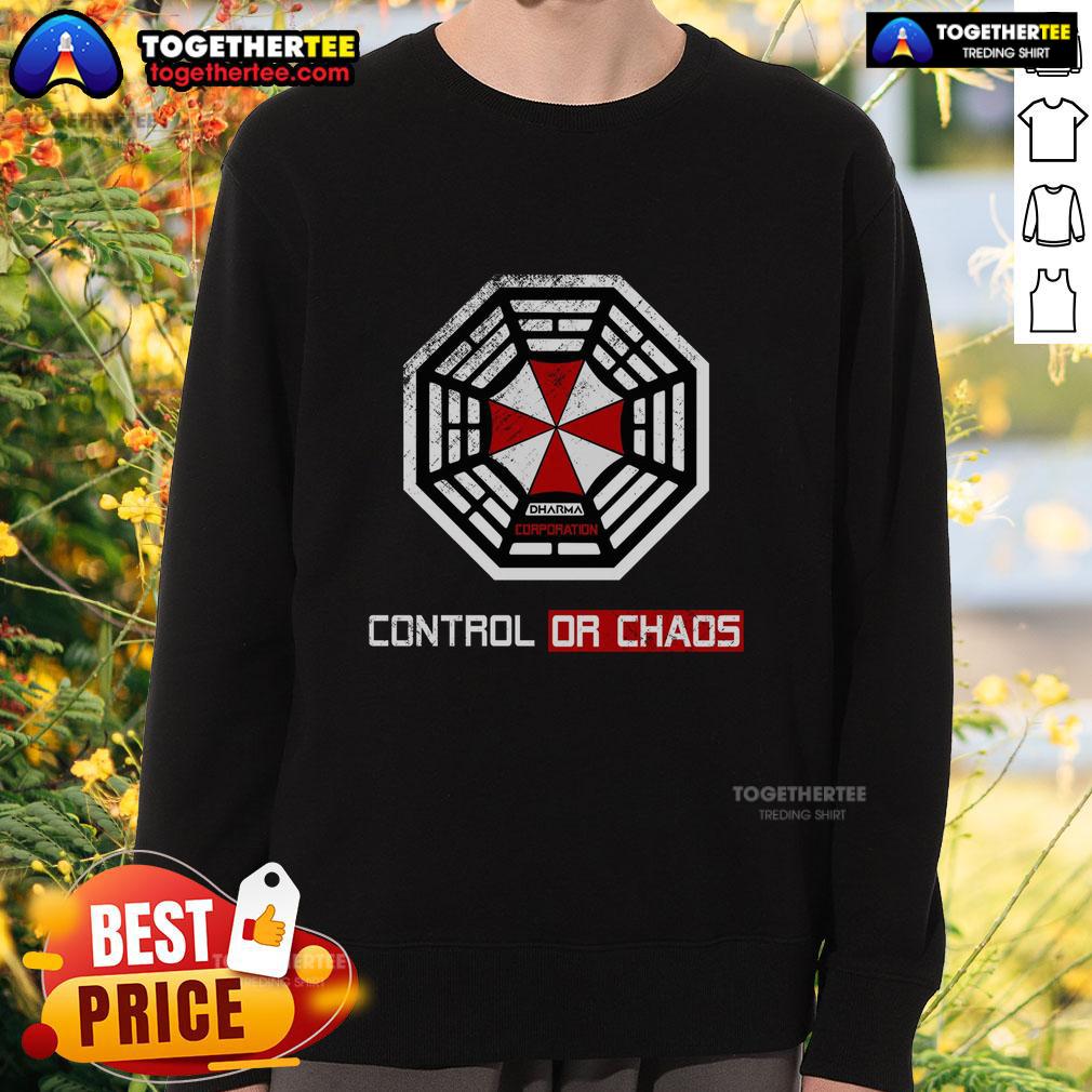 Official Initiative Control Or Chaos Dharma Corporation T-Shirt - Image 5