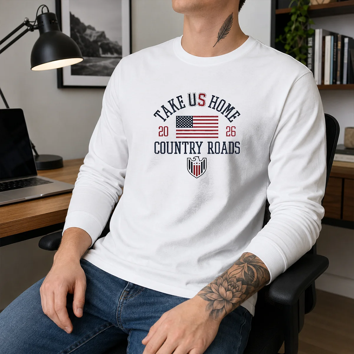 Funny Take US Home Country Roads 2026 USA Soccer Shirt - Image 3