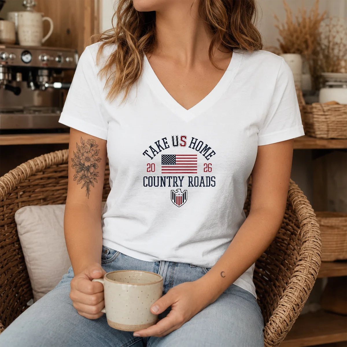 Funny Take US Home Country Roads 2026 USA Soccer Shirt - Image 8