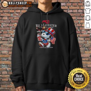 Alternative view of Nice Snoopy X Red Lobster Fourth Of July American 250 Years 1776 2026 Fireworks Shirt