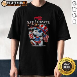 Nice Snoopy X Red Lobster Fourth Of July American 250 Years 1776 2026 Fireworks Shirt