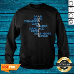 Alternative view of Raab Boris Cummings Gove Shapps Hancock Patel Reesmogg Sunak Shirt