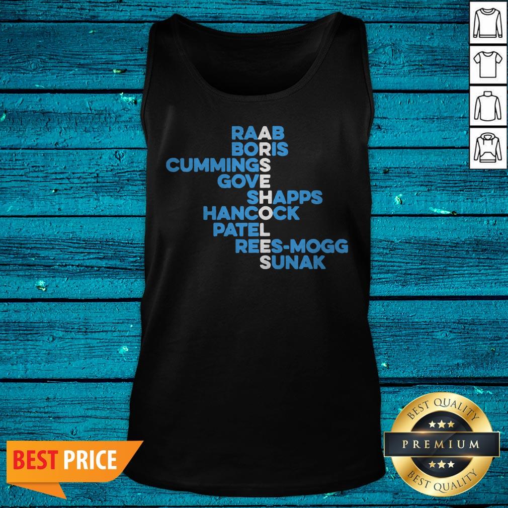 Raab Boris Cummings Gove Shapps Hancock Patel Reesmogg Sunak Shirt - Image 5