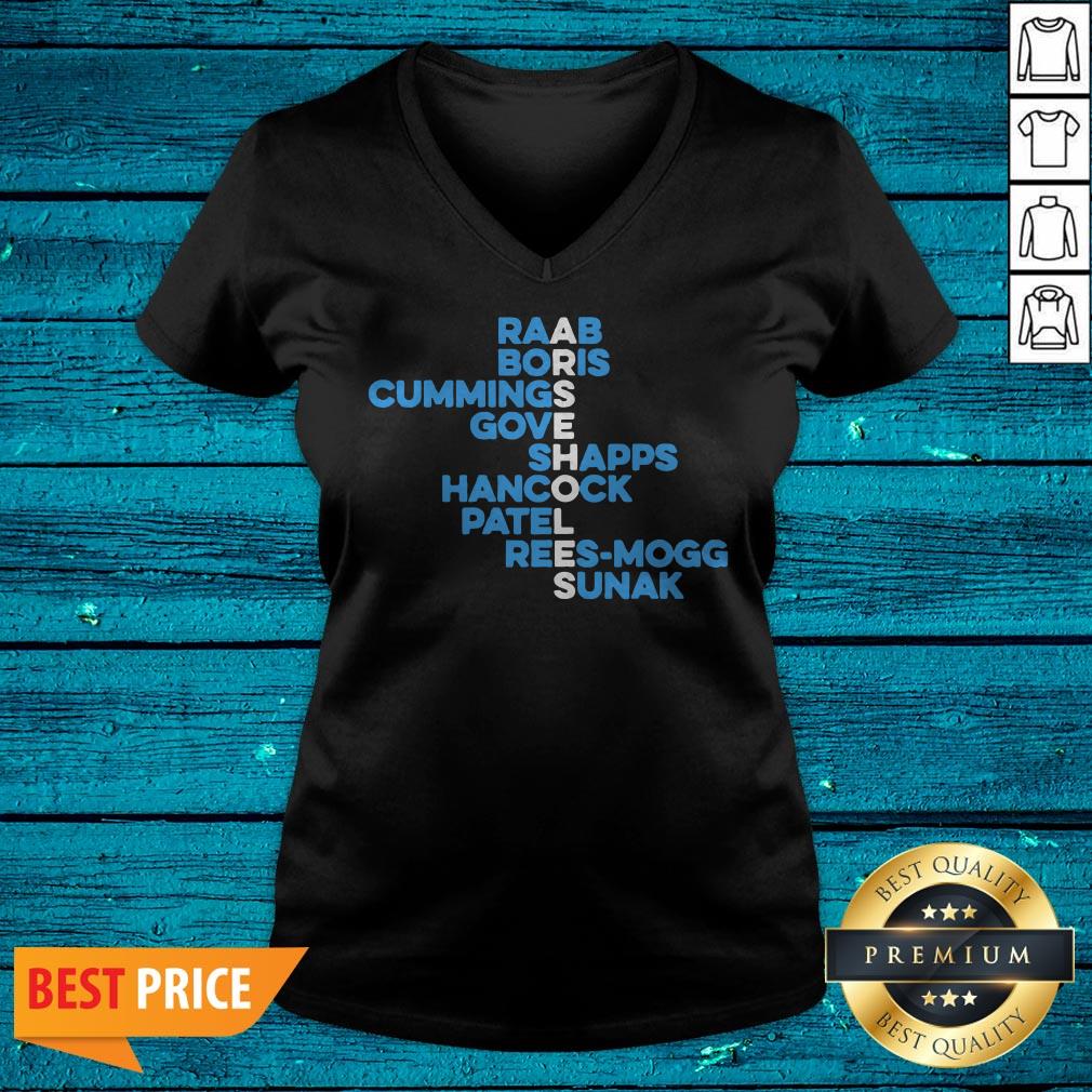 Raab Boris Cummings Gove Shapps Hancock Patel Reesmogg Sunak Shirt - Image 4