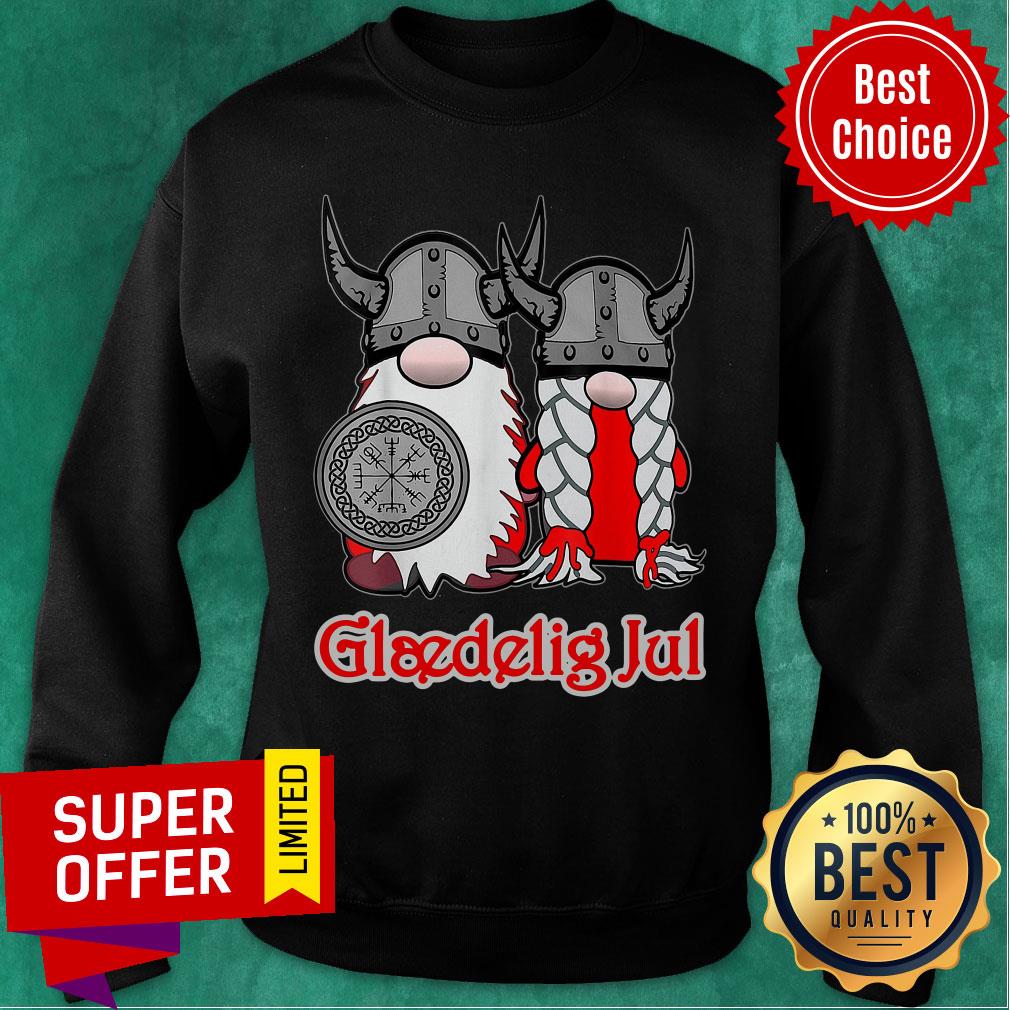 Top Gnomes Viking Glaedelig Jul Shirt - Image 5
