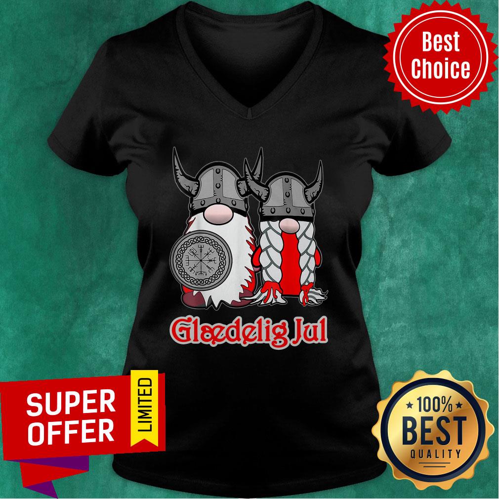 Top Gnomes Viking Glaedelig Jul Shirt - Image 3