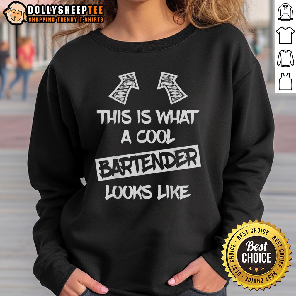 Premium This Is What A Cool Bartender Looks Like T-Shirt - Image 5