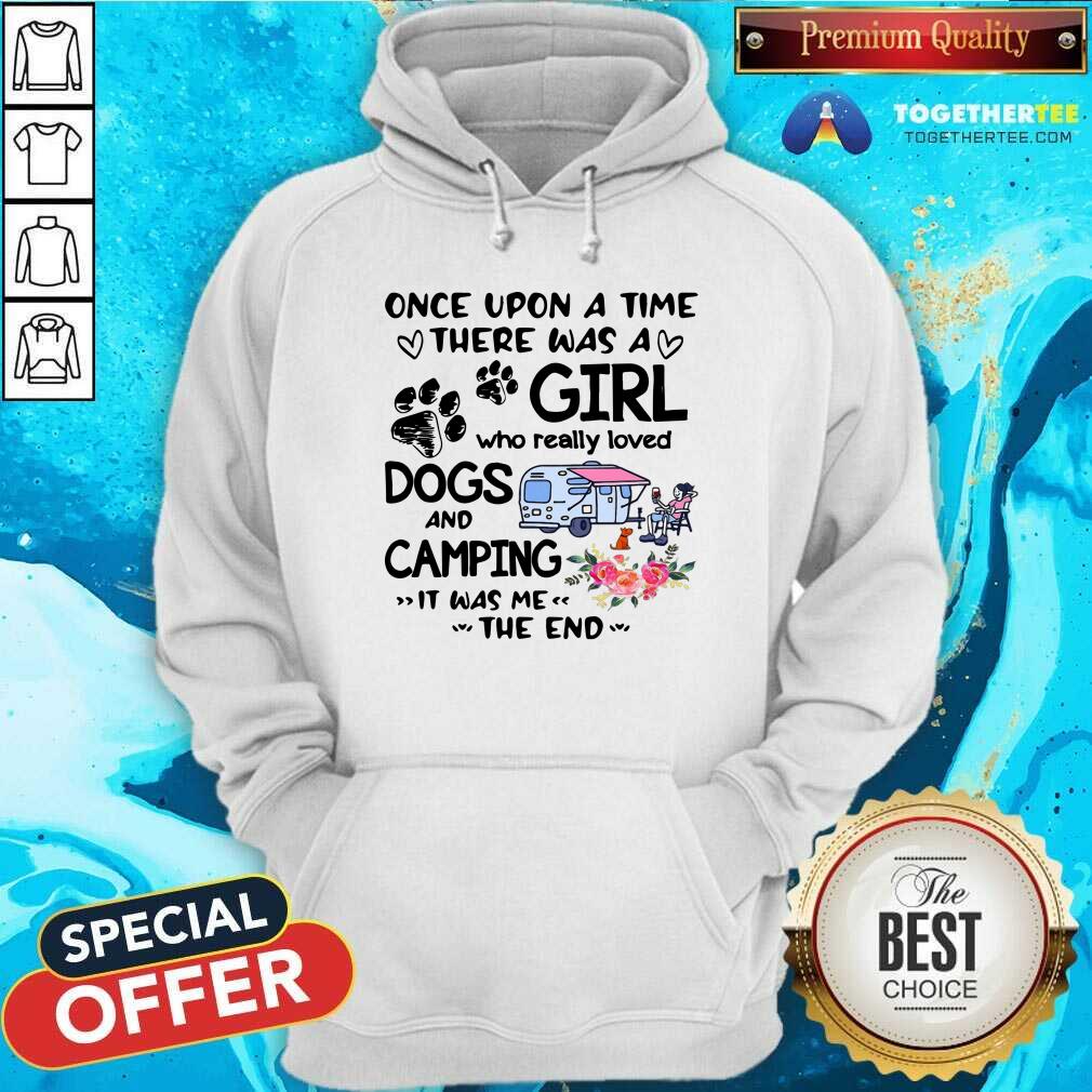Lovely A Girls Who Love Camping And Dogs Shirt - Image 5
