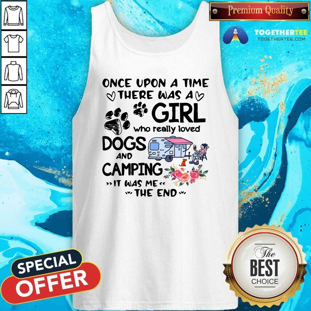 Lovely A Girls Who Love Camping And Dogs Shirt - Image 4