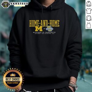 Alternative view of Good Michigan Wolverines Vs Marquette Golden Eagles Home And Home Ann Arbor 2026 Milwaukee 2027 T-Shirt