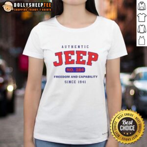 Alternative view of Nice Authentic Jeep No 284 Freedom And Capability Since 1941 T-Shirt