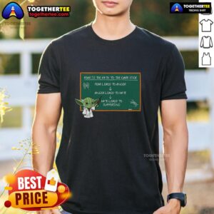 Official Dark Side Lesson Fear Is The Path To The Dark Side T-Shirt