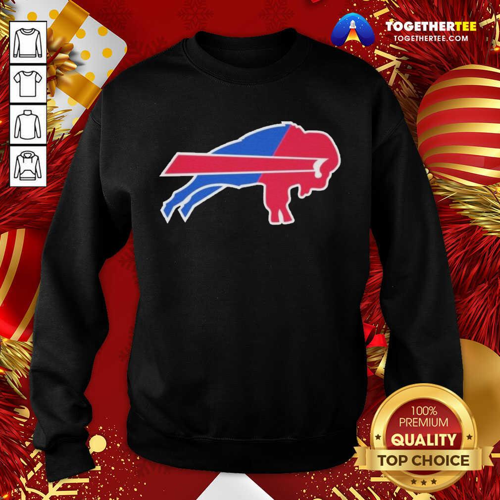 Nice Buffalo Bills Merged Logo Shirt - Image 4