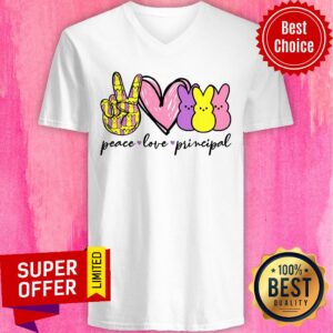 Alternative view of Nice Principal Peace Love Teacher Shirt