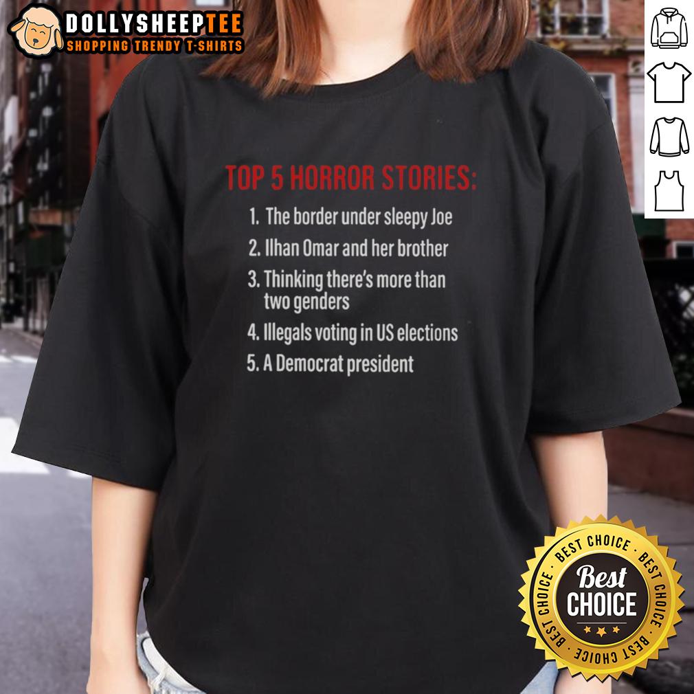Good Top 5 Horror Stories T-Shirt - Image 3
