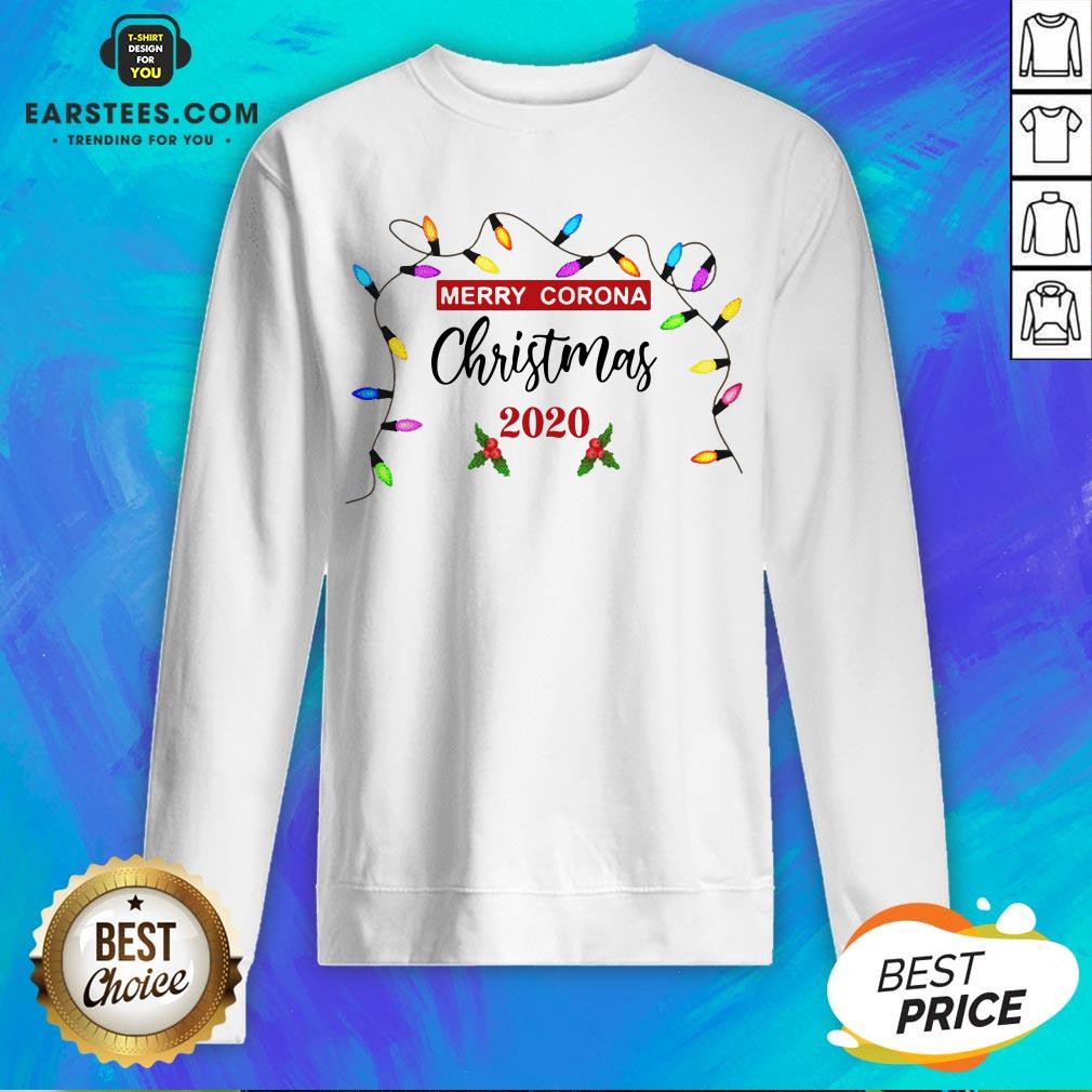 Pretty Light Merry Corona Christmas 2020 Shirt - Image 5