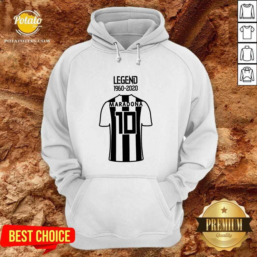 Official Legend 1960 2020 Diego Maradona 10 Shirt - Image 4