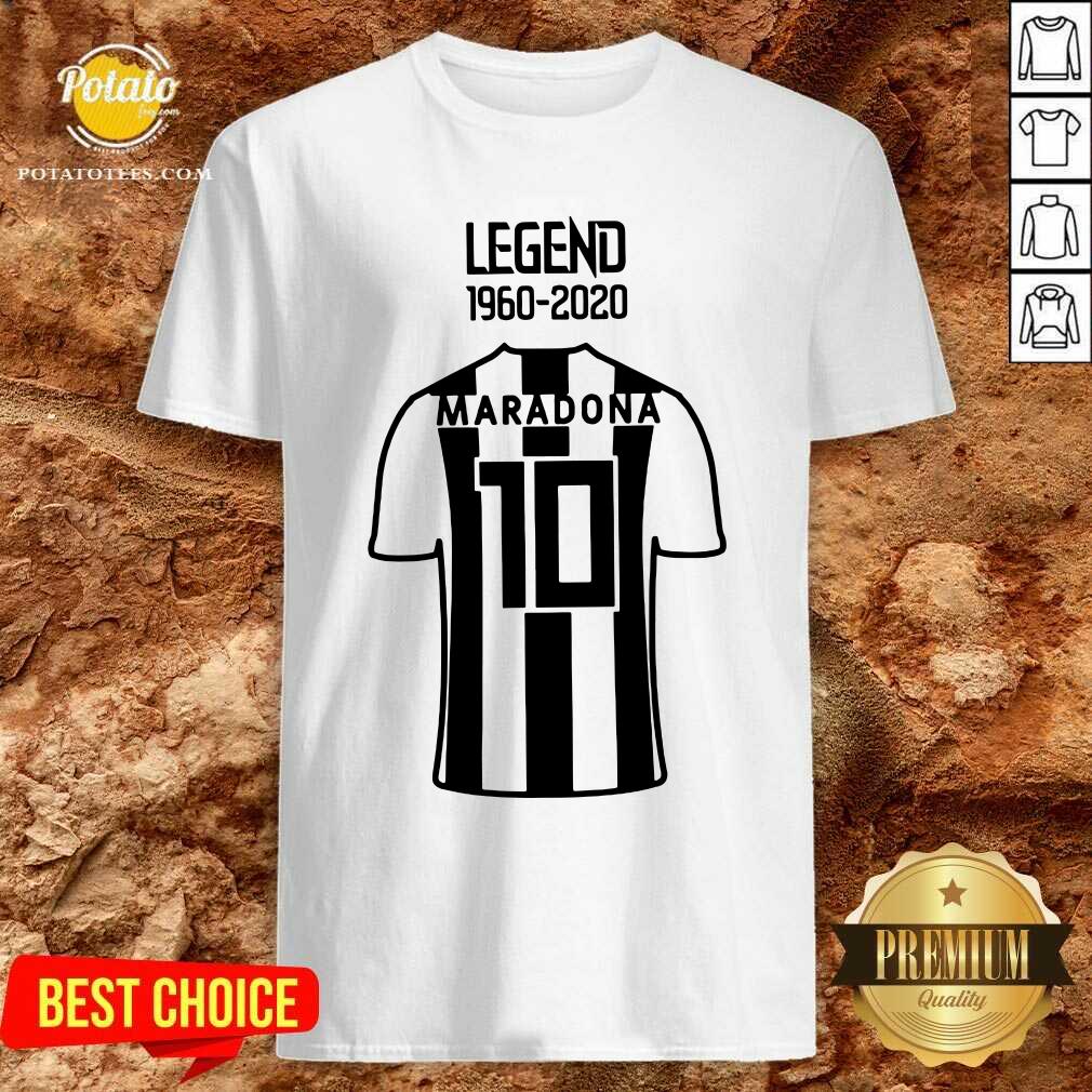 Official Legend 1960 2020 Diego Maradona 10 Shirt
