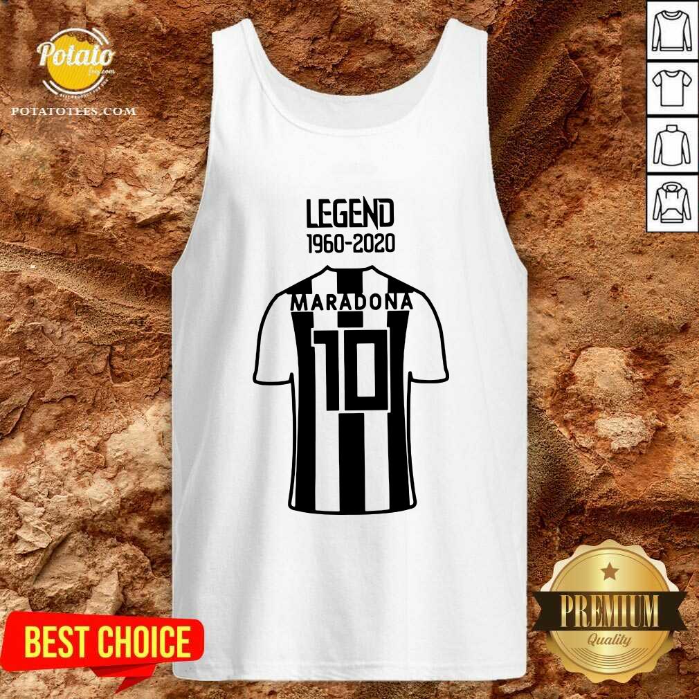 Official Legend 1960 2020 Diego Maradona 10 Shirt - Image 3