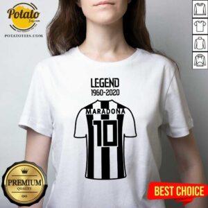 Alternative view of Official Legend 1960 2020 Diego Maradona 10 Shirt