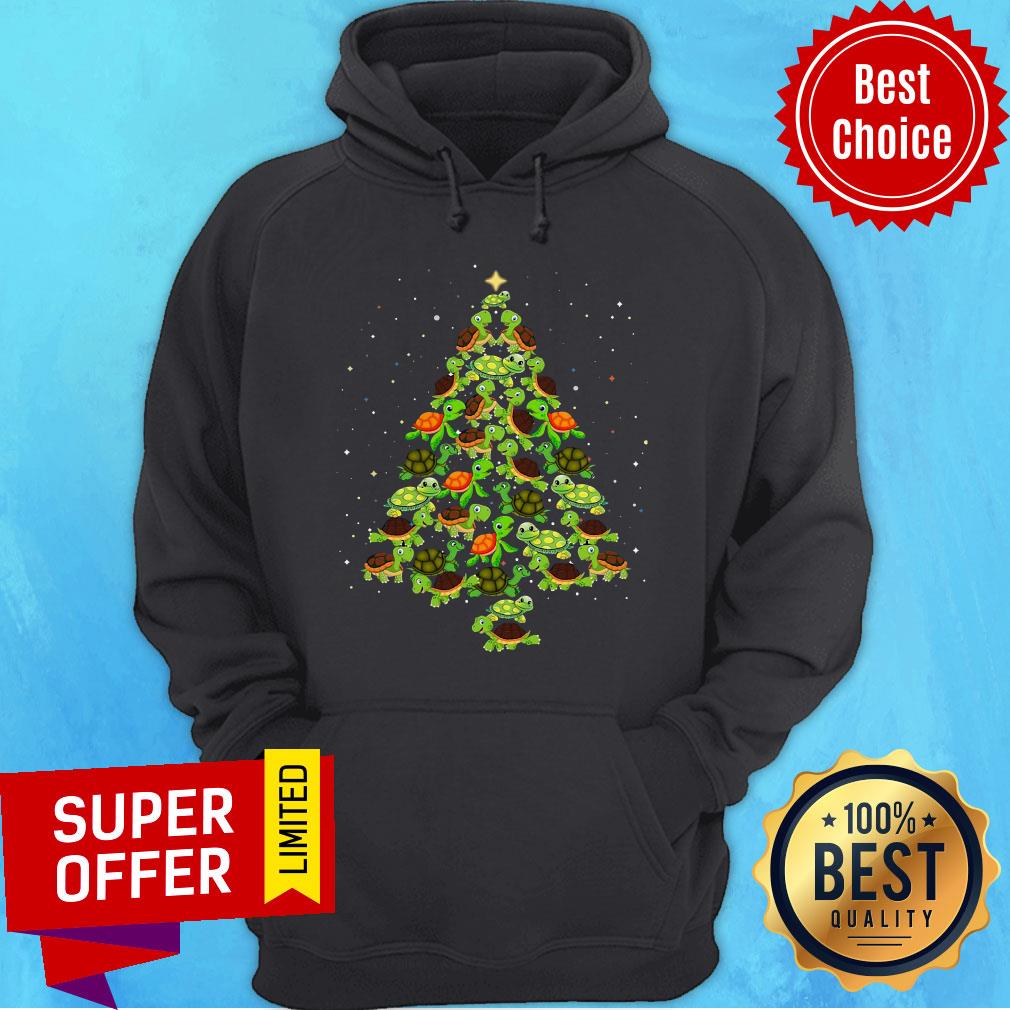 Premium Turtles Tree Christmas Shirt - Image 3