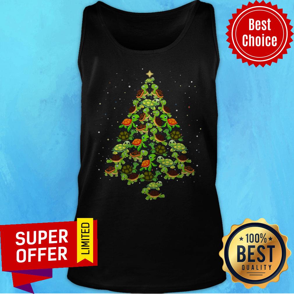 Premium Turtles Tree Christmas Shirt - Image 5