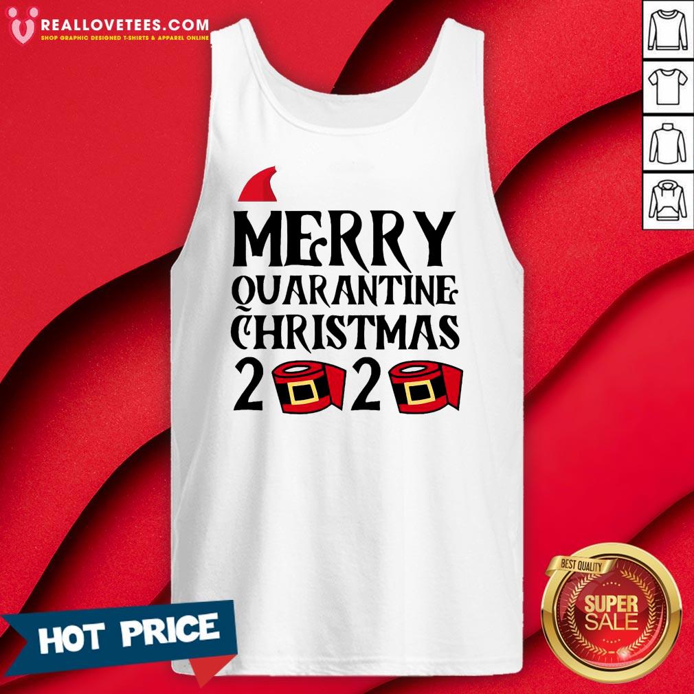 So Merry Quarantine Christmas 2020 Hat Santa Clause Shirt