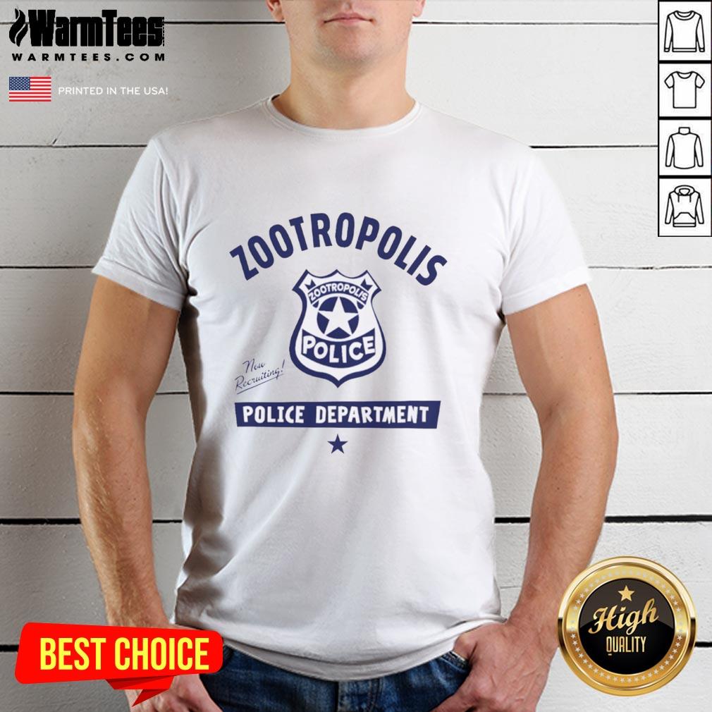 Top Zootopia Police Department Now Recruiting T-Shirt
