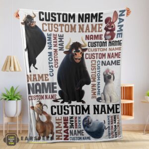 Good Ferdinand The Bull And Friends Blanket Fleece Customized Blanket