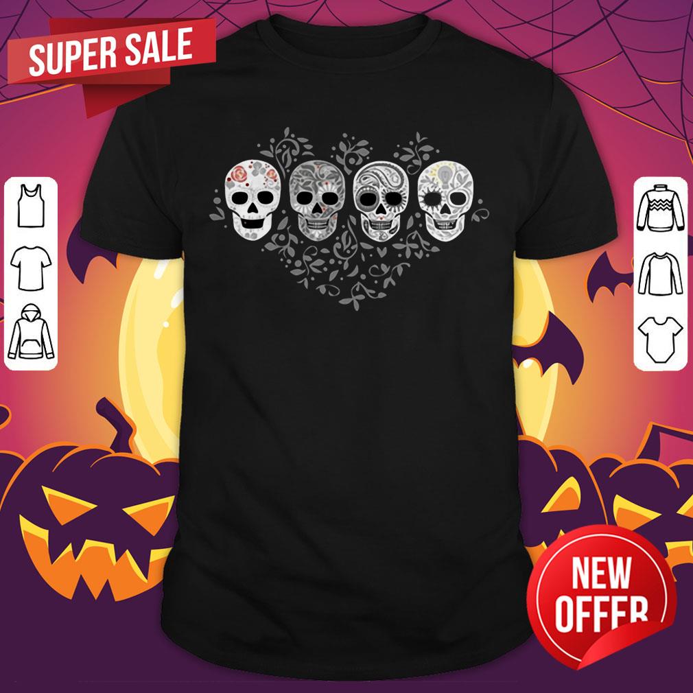 Calaveras To Celebrate Day Of The Dead In Mexican Shirt