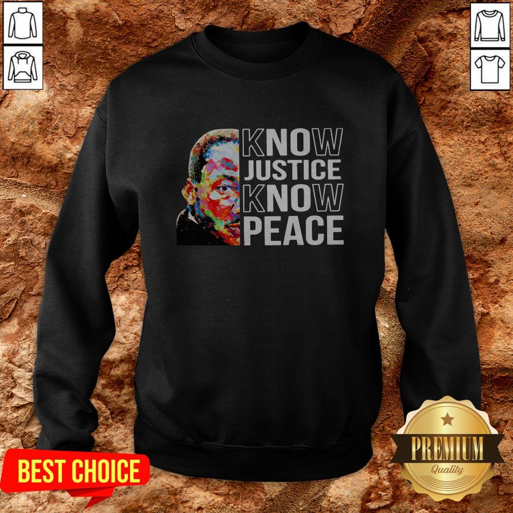 Love Know Justice Know Peace Shirt - Image 4