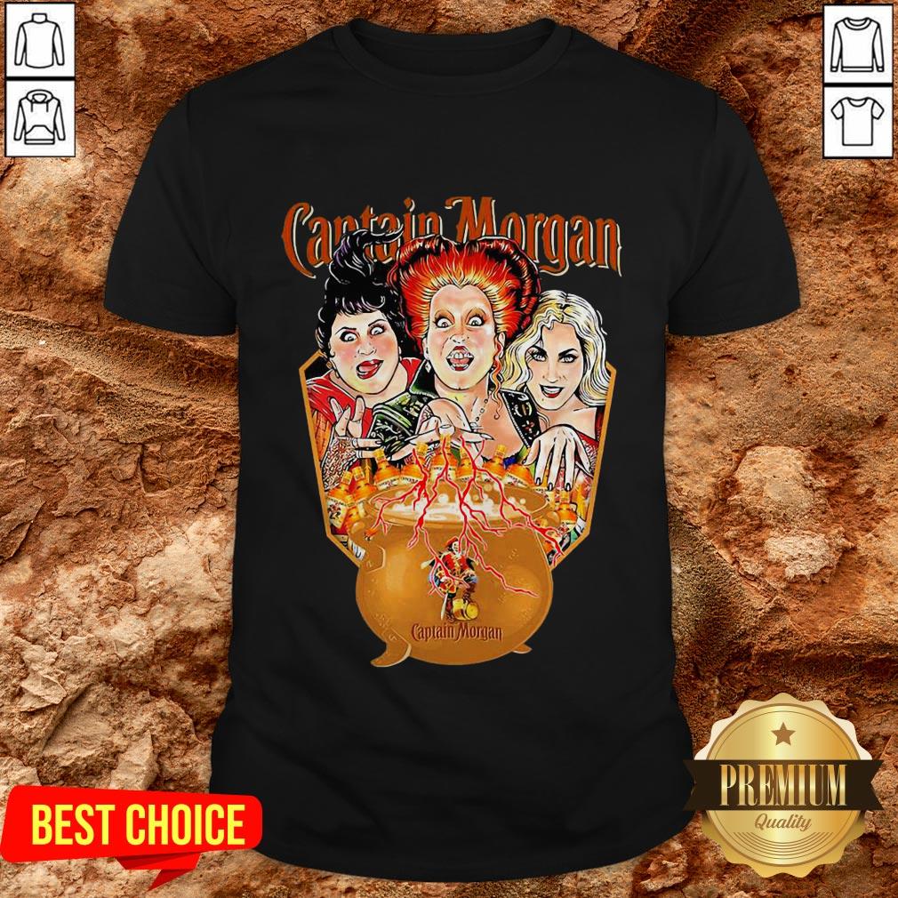 Nice Hocus Pocus Sister Sandersons Captain Morgan Shirt