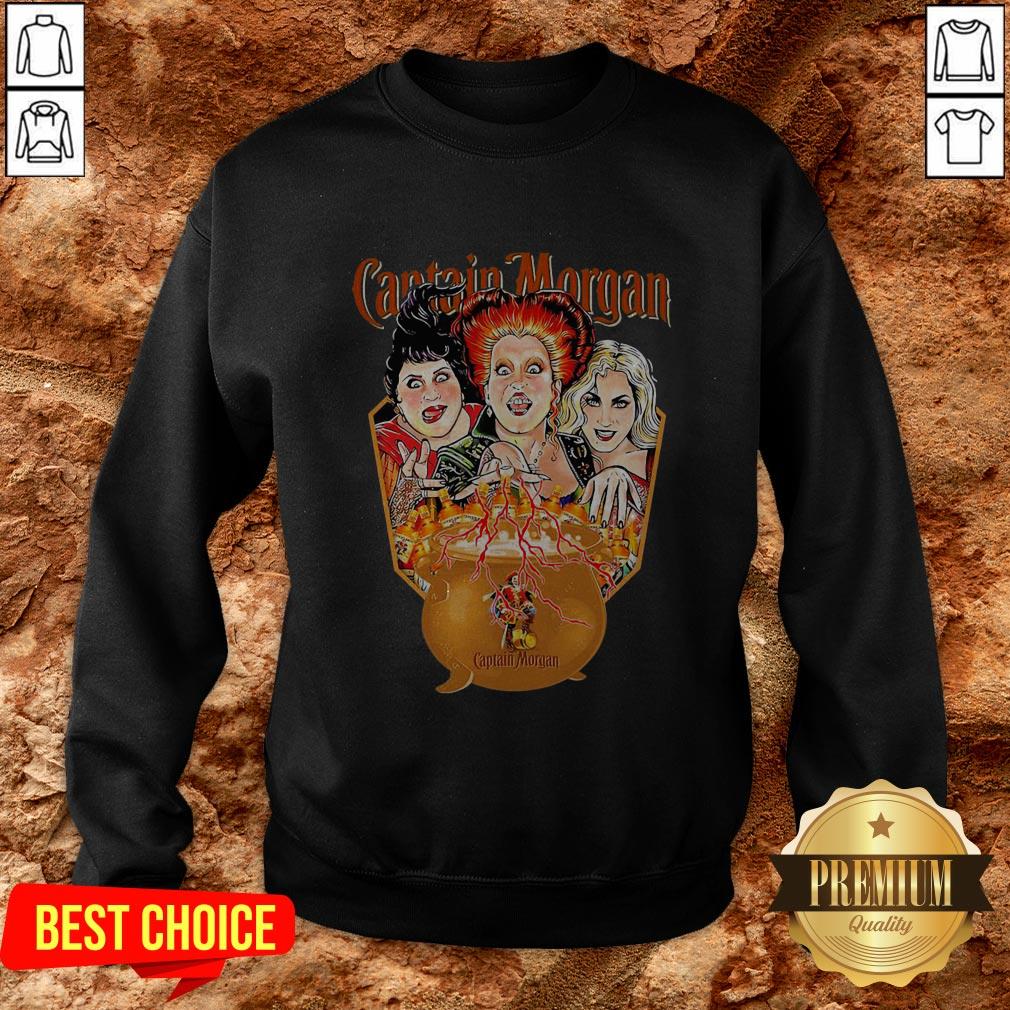 Nice Hocus Pocus Sister Sandersons Captain Morgan Shirt - Image 4