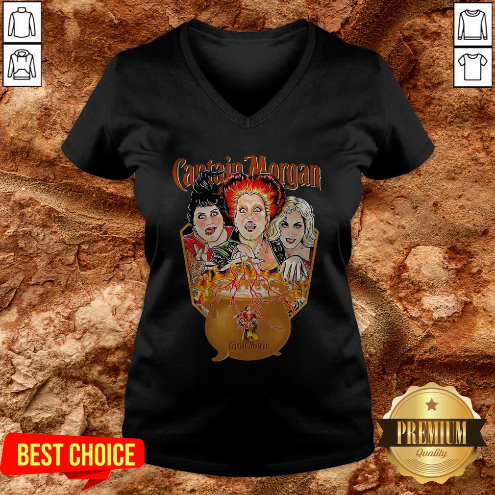 Nice Hocus Pocus Sister Sandersons Captain Morgan Shirt - Image 2