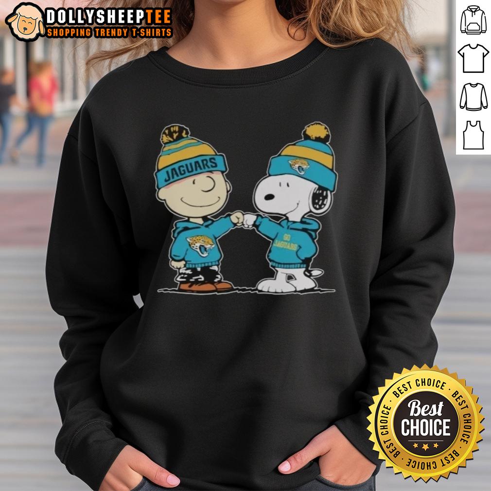 Premium Jacksonville Jaguars Snoopy And Charlie Brown Best Friends T-Shirt - Image 5