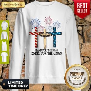 Alternative view of Nice American Flag Stand For The Flag Kneel For The Cross Shirt