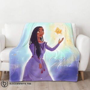 Alternative view of Perfect Cute Disney Wish Asha Princess Star Blanket Fleece Customized Blanket