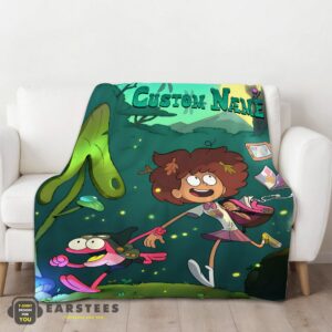 Alternative view of Good Disney Amphibia Adventure Blanket Fleece Customized Blanket