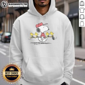 Alternative view of Pretty Peanuts Snoopy Woodstock & Friends Golf T-Shirt