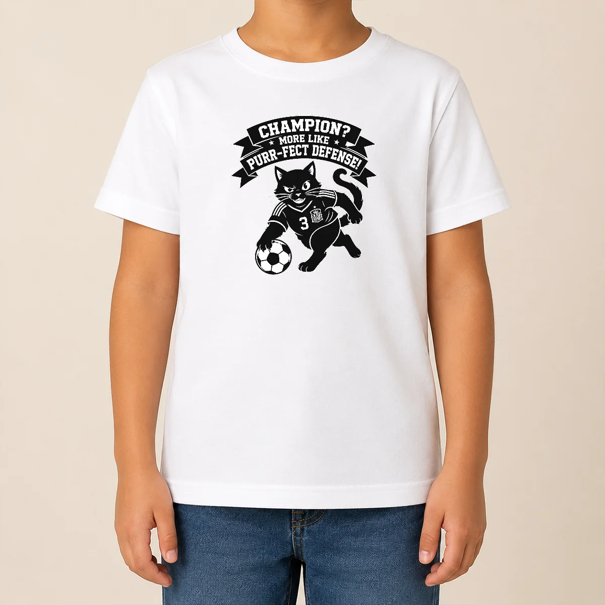 Good Nice Spanish Soccer Cat Meme Silhouette Shirt - Image 9