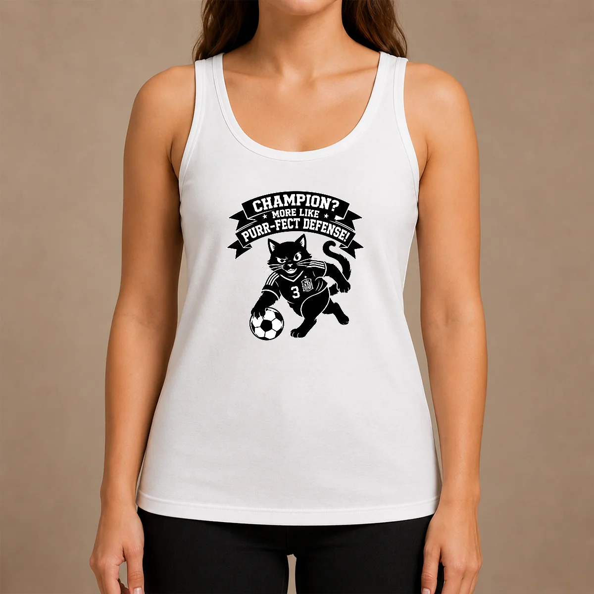 Good Nice Spanish Soccer Cat Meme Silhouette Shirt - Image 3