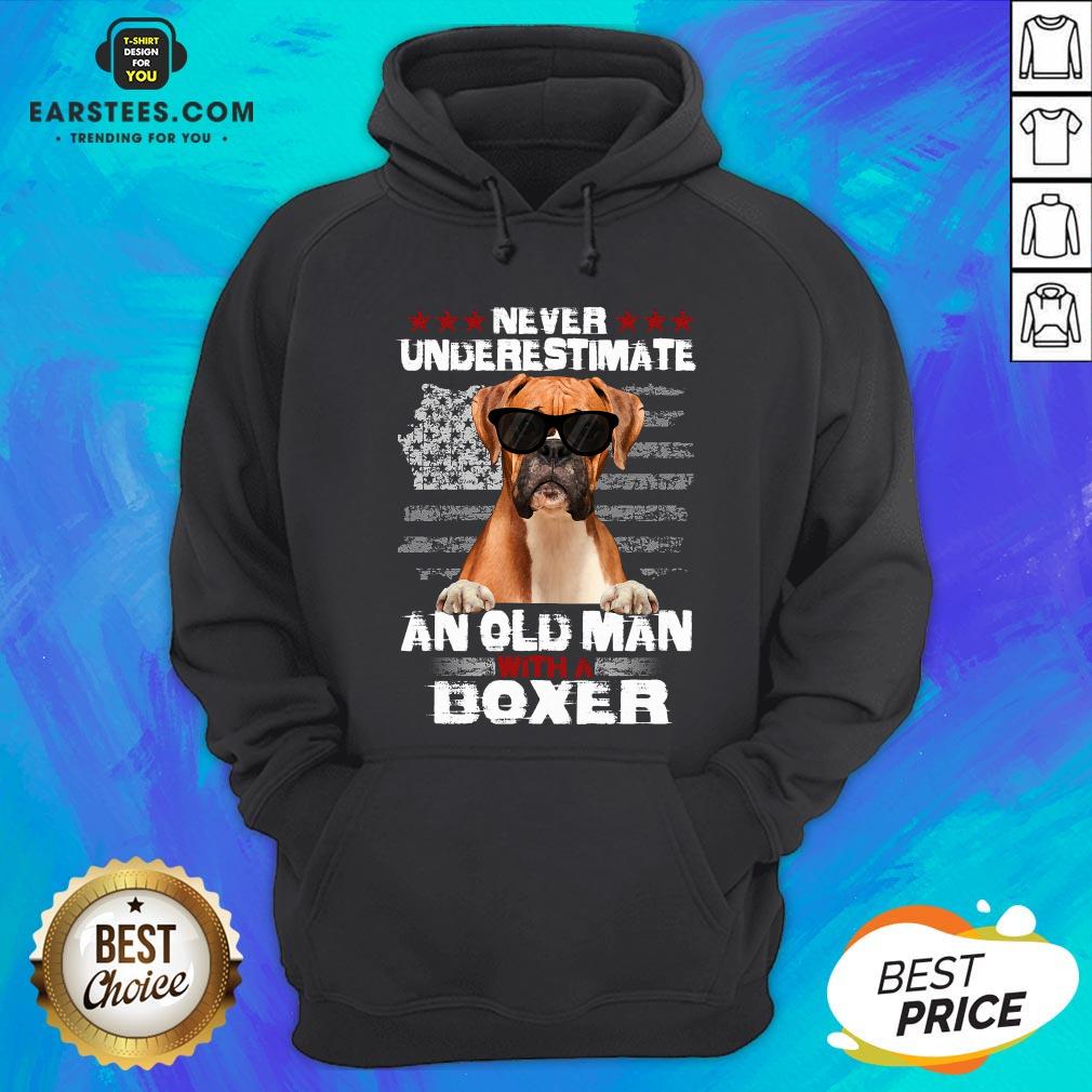 Top Never Underestimate An Old Man With A Boxer Shirt - Image 2