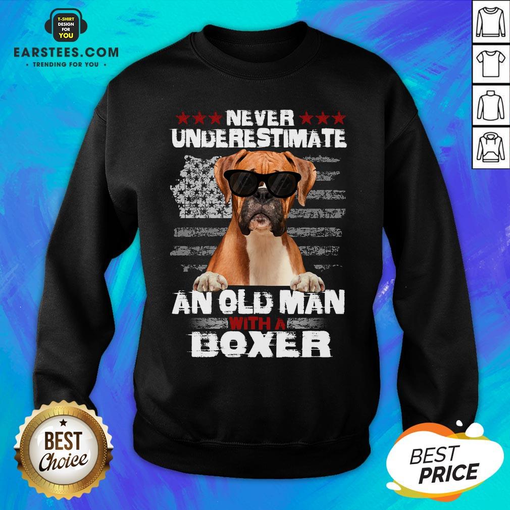 Top Never Underestimate An Old Man With A Boxer Shirt - Image 5