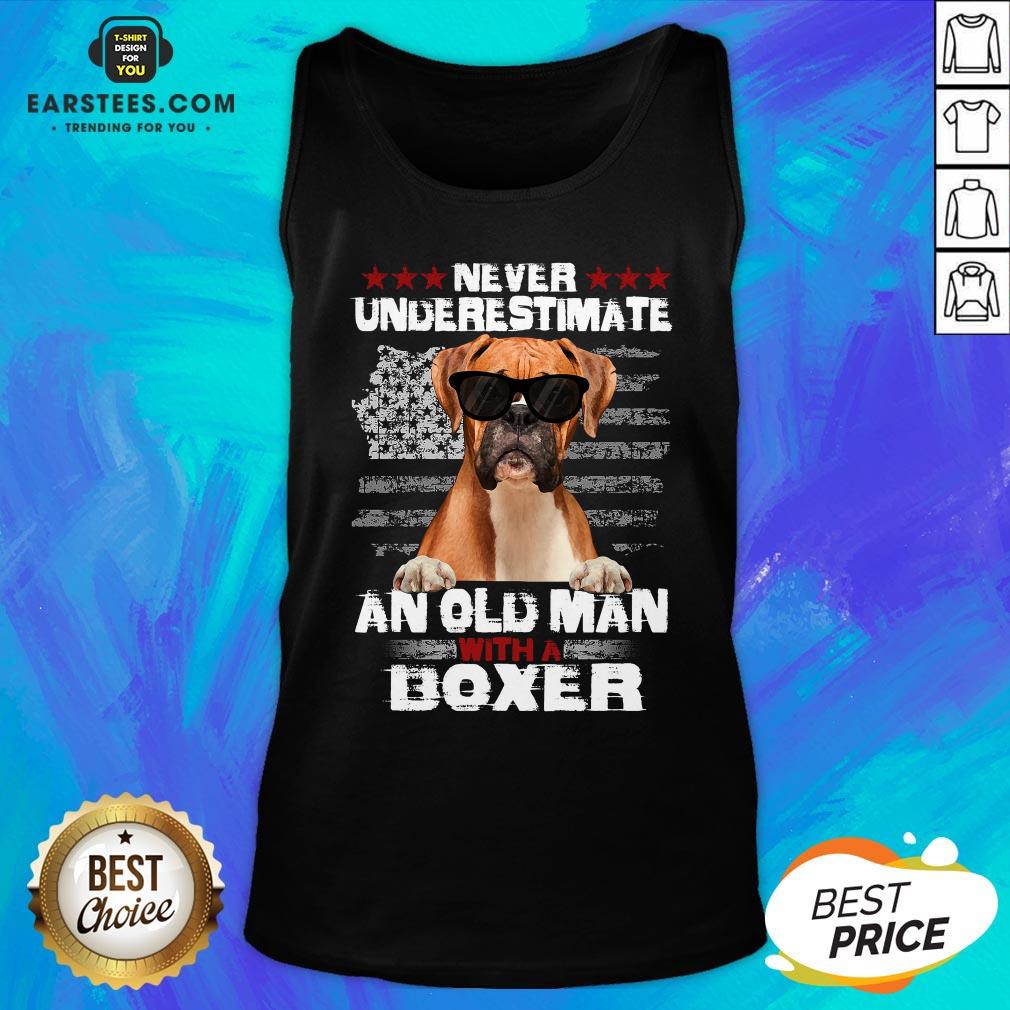 Top Never Underestimate An Old Man With A Boxer Shirt - Image 4