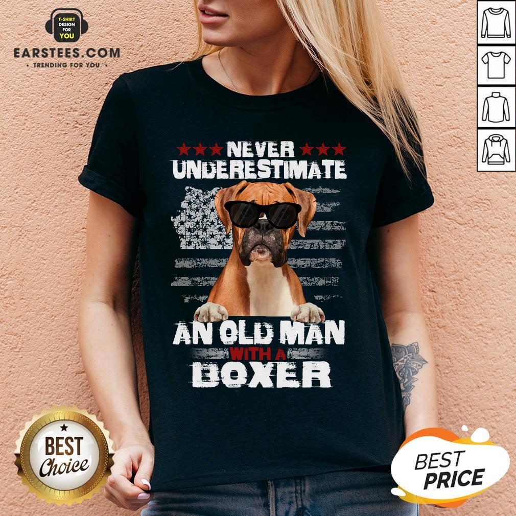 Top Never Underestimate An Old Man With A Boxer Shirt - Image 3