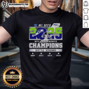 Awesome Seattle Seahawks #1 Seed 2025 NFC Conference Champions T-Shirt